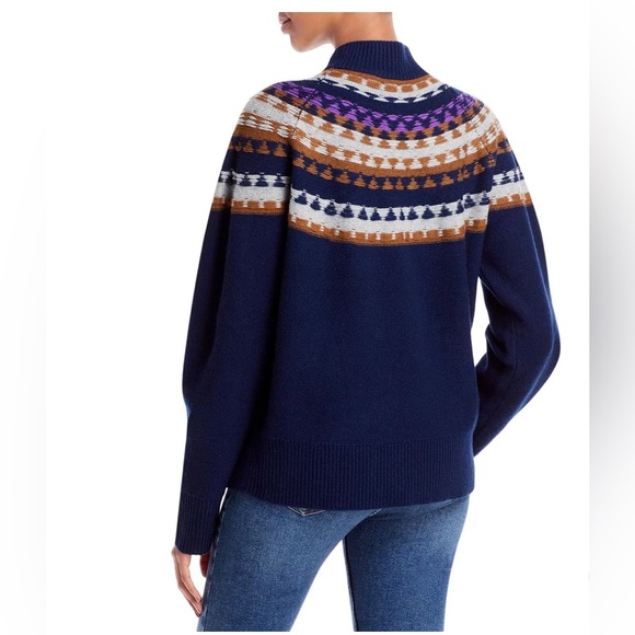 Theory Fair Isle Wool & Cashmere Sweater. Large NWT. - Picture 2 of 4